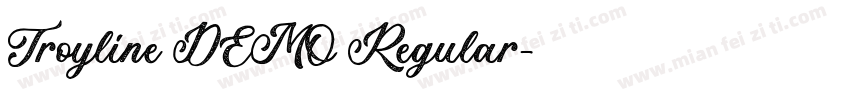 Troyline DEMO Regular字体转换